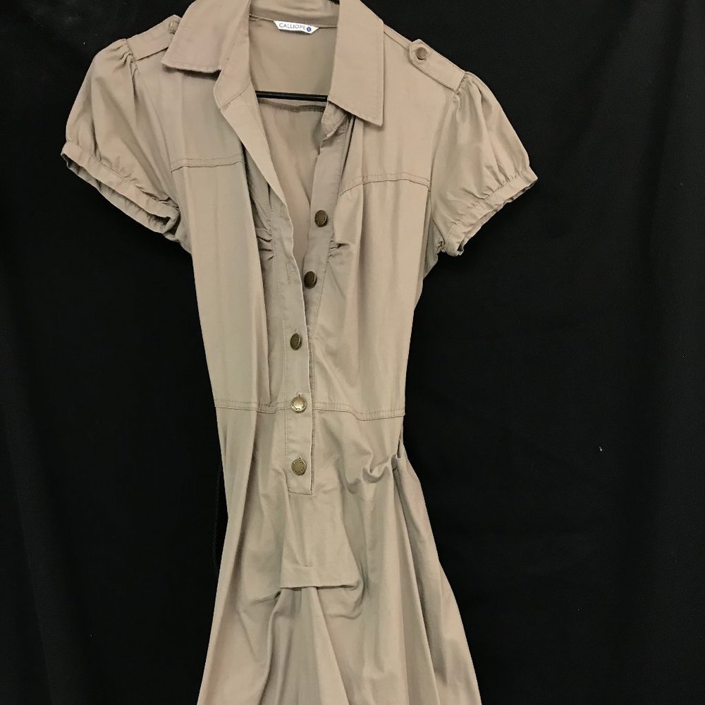 Belted Calliope Tan Dress